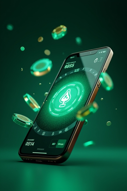 Smartfon z aplikacją A Big Candy Casino